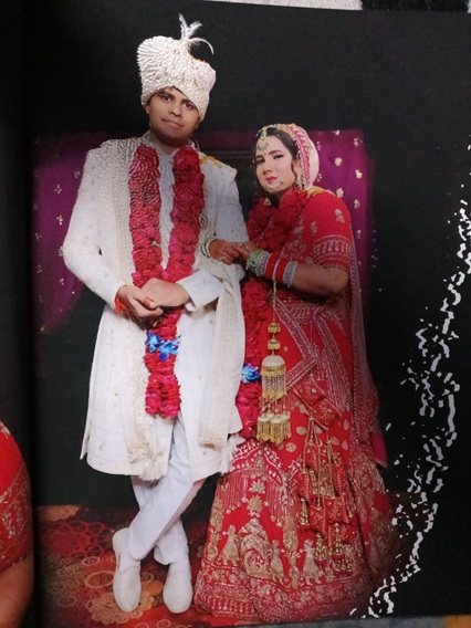 Indian couple with family